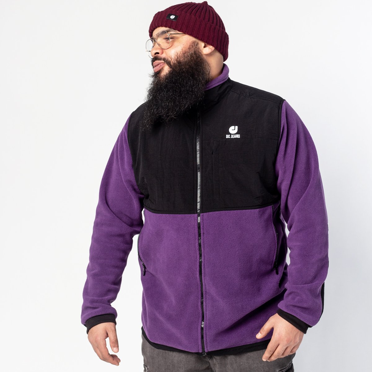 Veste Polaire Purple - DCjeans saroual and clothing